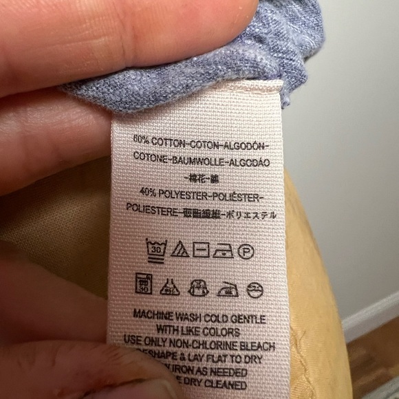 We the Free women’s Heather blue sleeveless turtleneck top XS - Picture 5 of 5